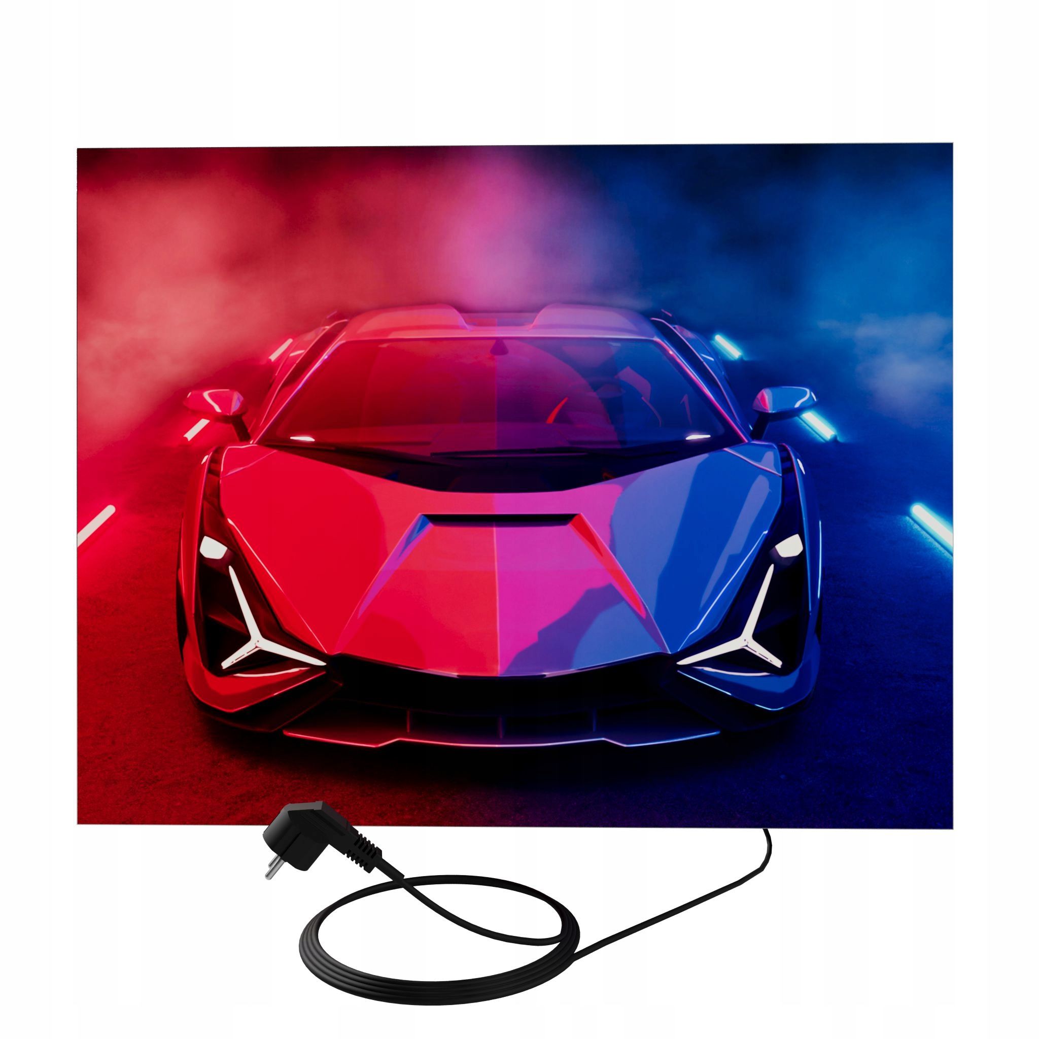  Sienas panelis ar led apgaismojumu 46 cm x 75 cm sēnes