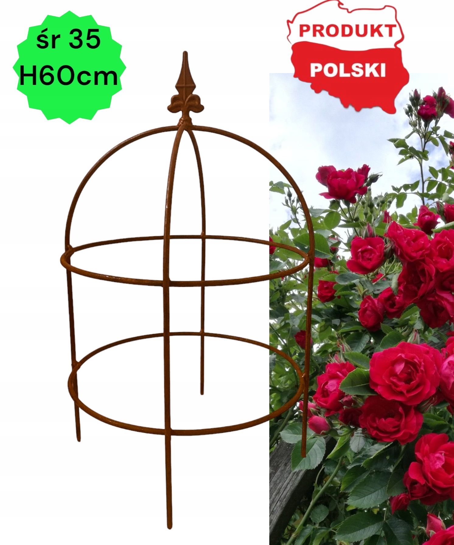  Atbalsta skava augiem lielums hortenzijas atbalsta apaļa 100cm gredzens