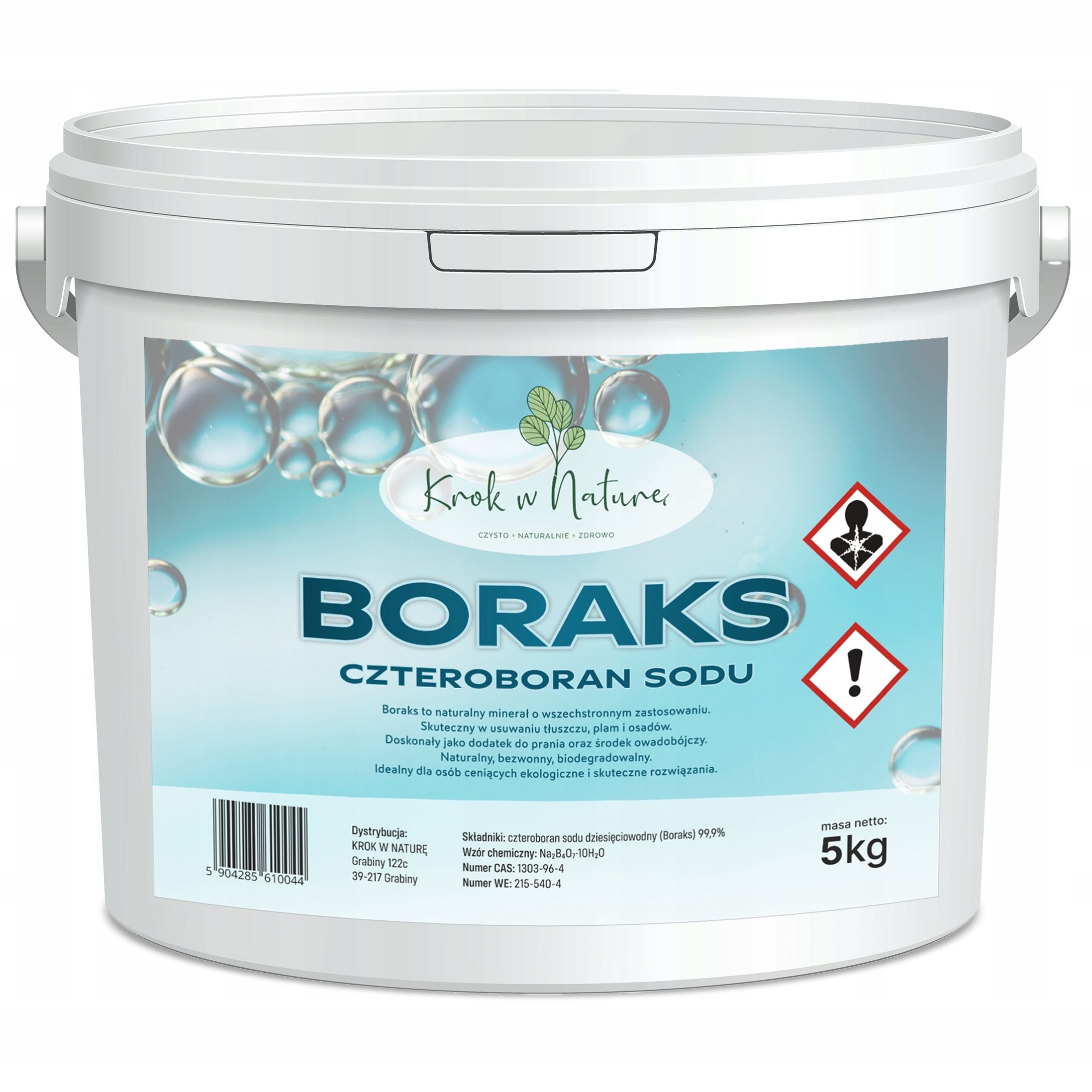 Tetraboritan sodný dekahydrát borax kvalitu boraks čistý czda 99,9% 5kg