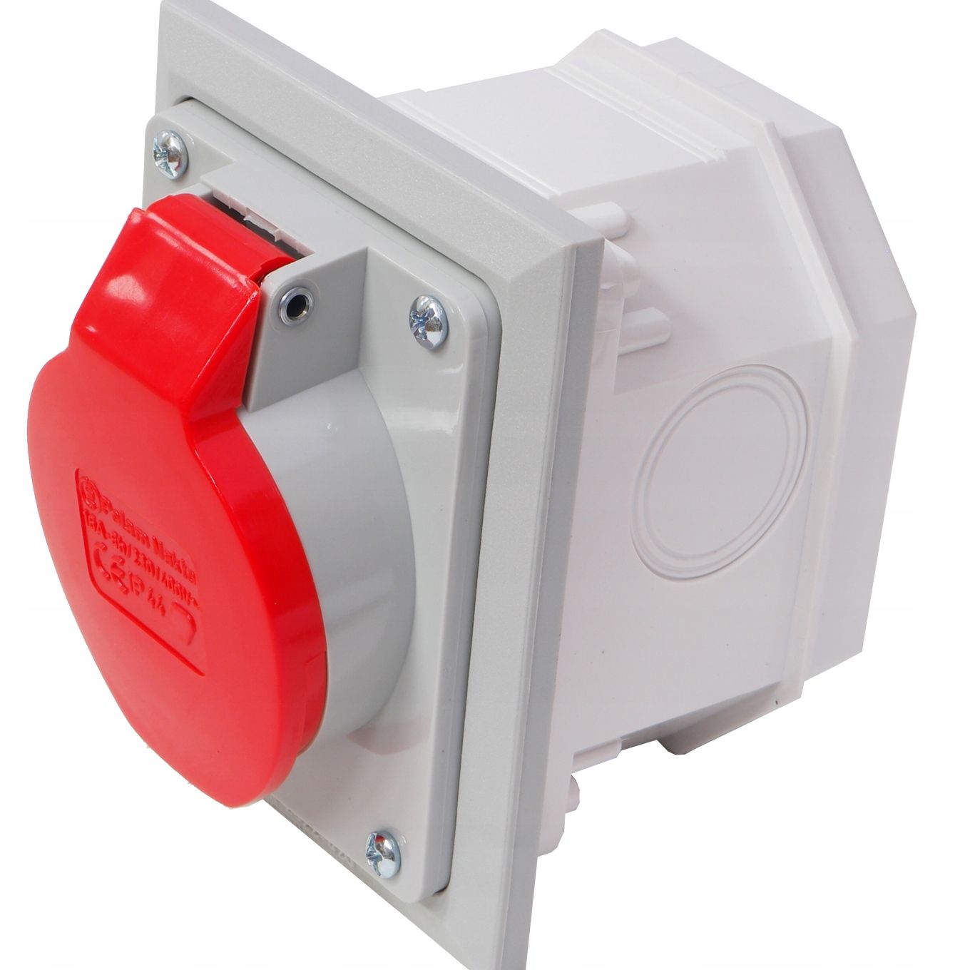  Taisns spraudnis 16a z/u uni-schuko melna krāsa wt-40