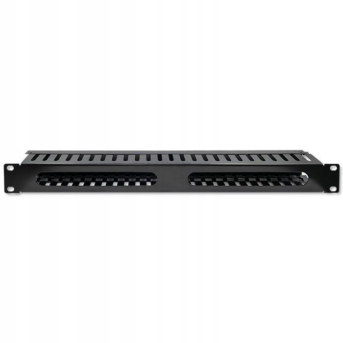  Tarnplatte abdeckung 1u für die garderobe rack 19” qoltec stahl schwarz