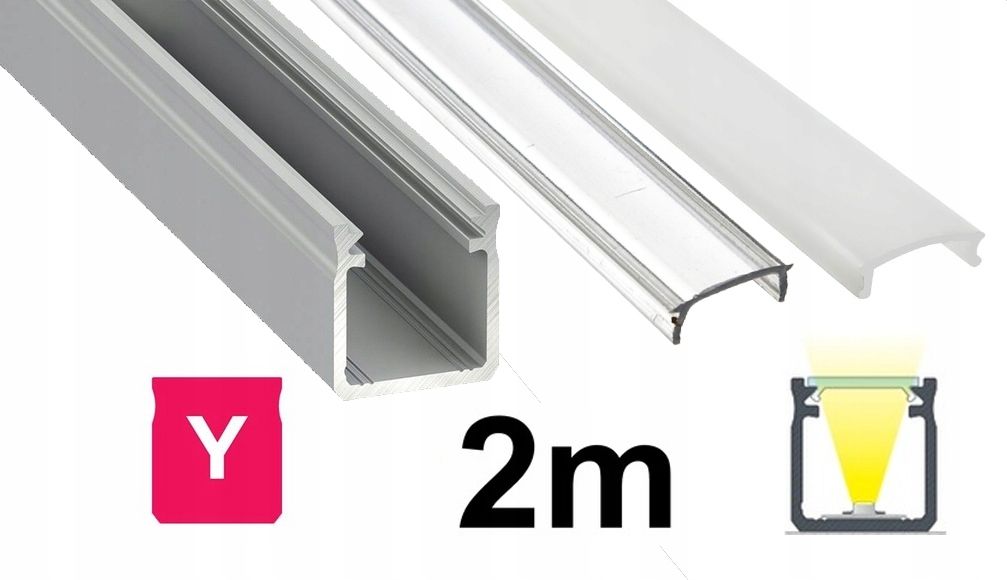 Kopa melns alumīnija profils atzina slim eco led sloksnēm 2m + kapuci