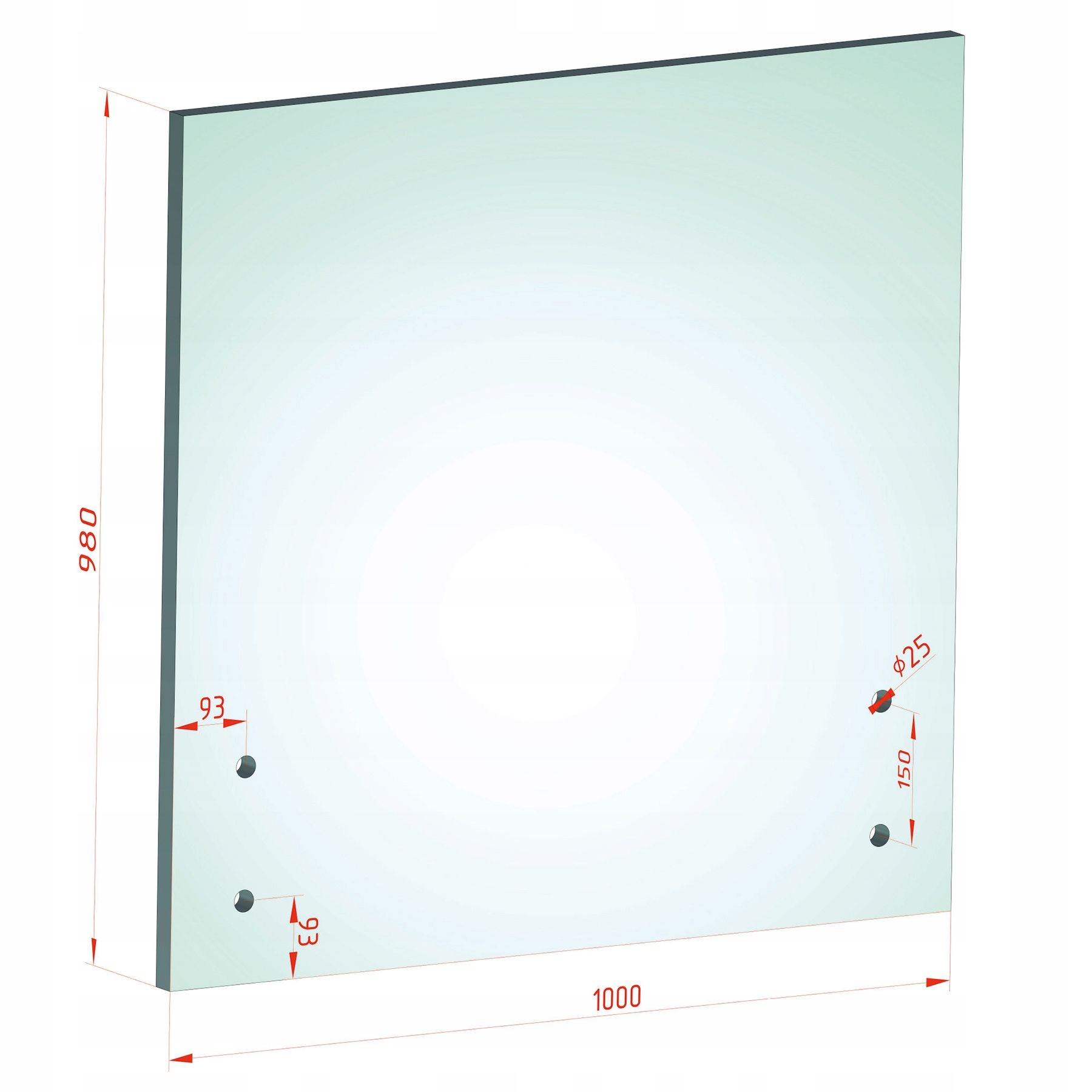  Glass safe laminated hardened 88.2 120x40