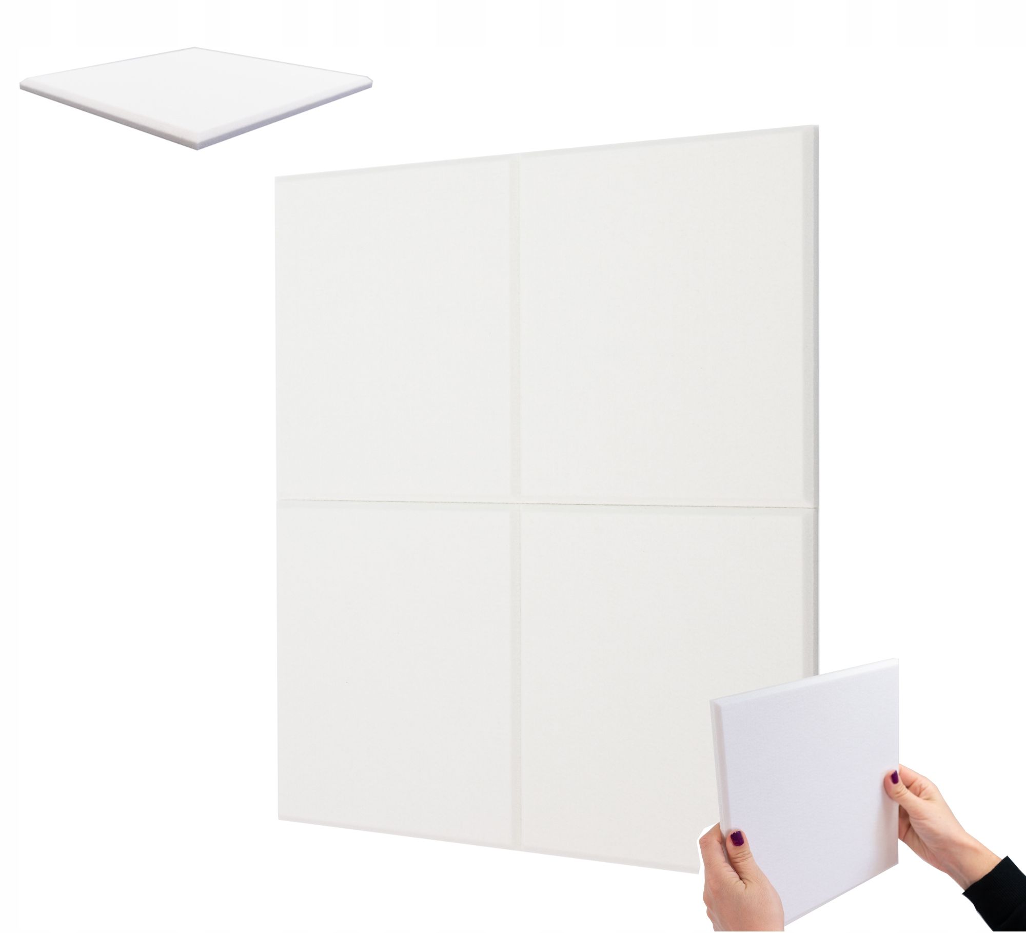  Išmaniųjų plokščių rinkinys veltinio akustinių 4 vnt. biuras gr. 1,2cm pilkas atesty