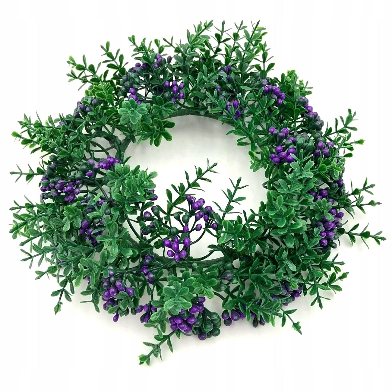  Durvju vainags skaņotājs dekoratīvs lavanda ziedi 25 cm lillā lavanda
