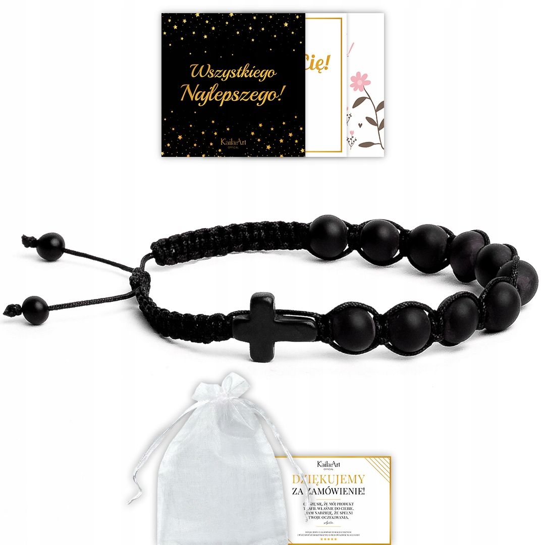  Rosary bracelet with crossword clue from natural stones cross agate dragoon