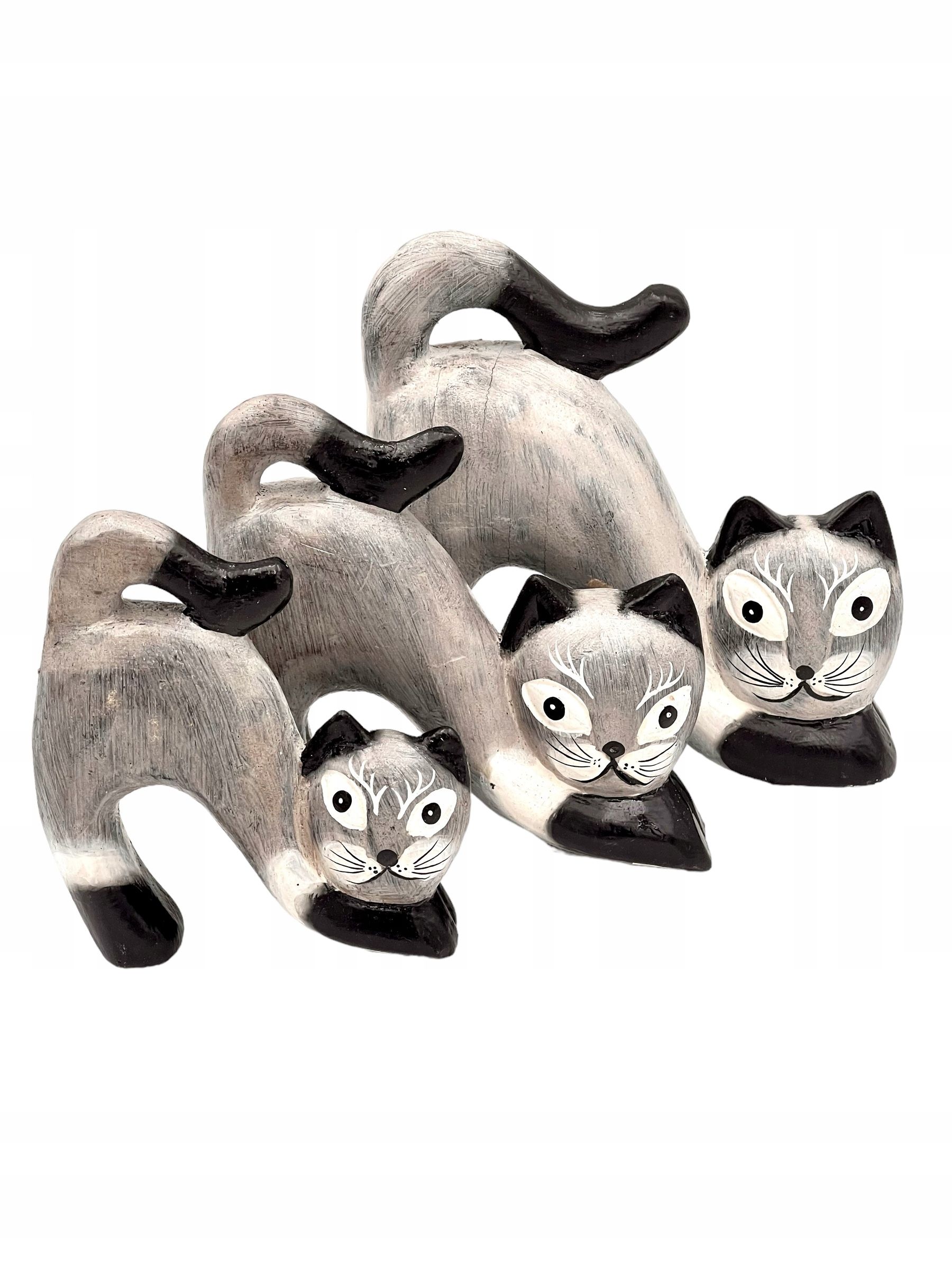  Katze kätzchen holzfigur wunderschön einzigartig dekoration oder geschenk 30cm