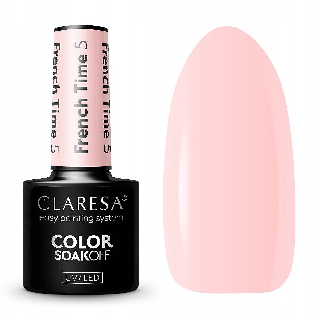 Claresa hübriid küünelakk burgundia glitter pink 554
