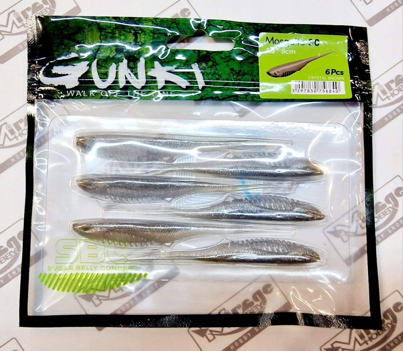  Norīt gunki kiddy 4"(10cm) - salt & pepper (op. 5 gab.) [52683]