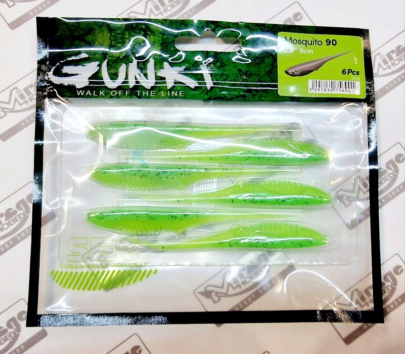  Norīt gunki kiddy 4"(10cm) - salt & pepper (op. 5 gab.) [52683]