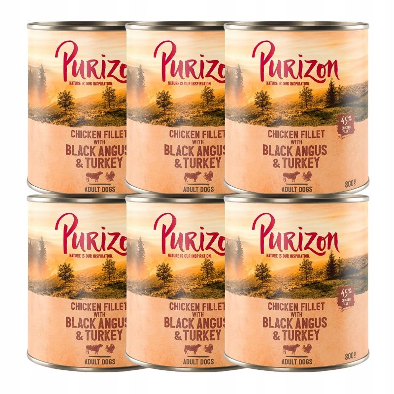  Purizon adult losos se špenátem i kokos 6x800g konzervované jídlo pro psy