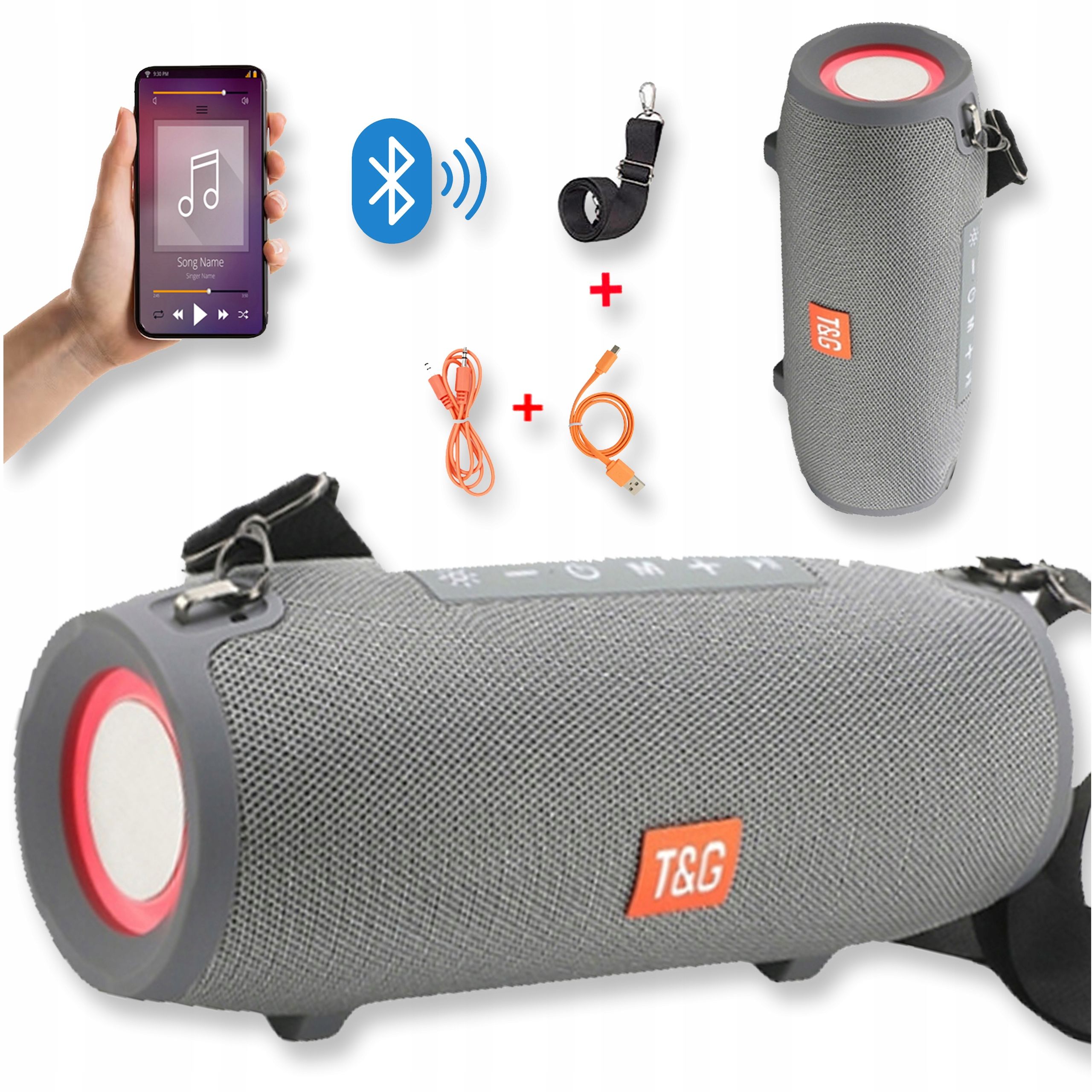  Speaker with bluetooth function portable wireless audio usb fm mobile radio aux sd