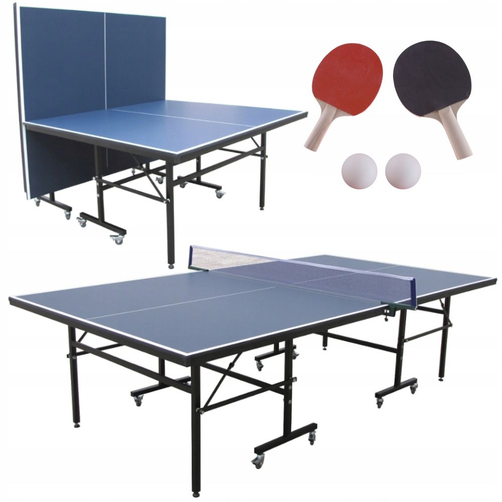  Didelis sulankstoma žaidimo stalas ping pong stalo tenisas + tinklelis kamuolys raketės