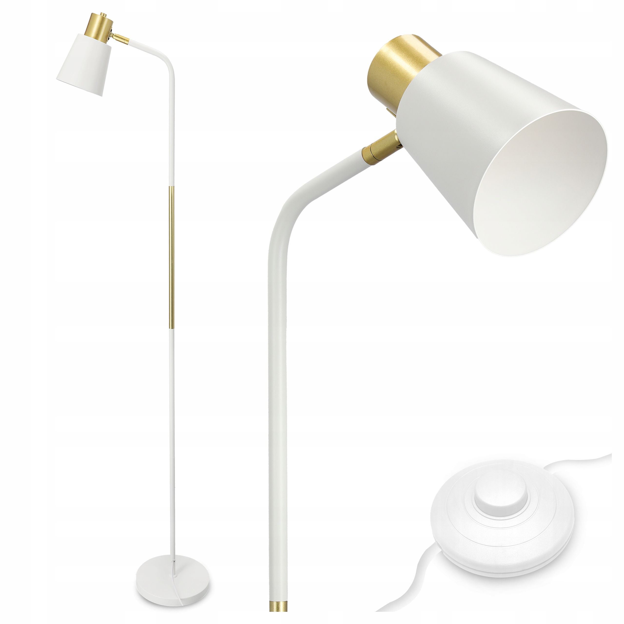  Stehleuchte led-licht zum lesen nachttisch 1x gu10 schalter 160cm