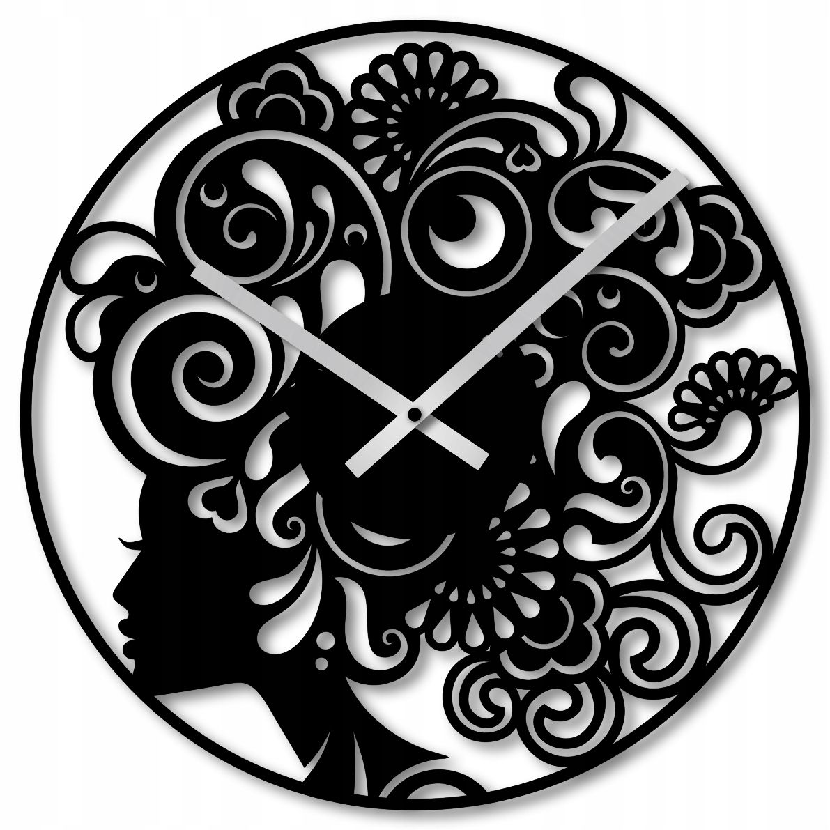  Wall clock 60 cm clock on the wall big clock openwork classic big numbers