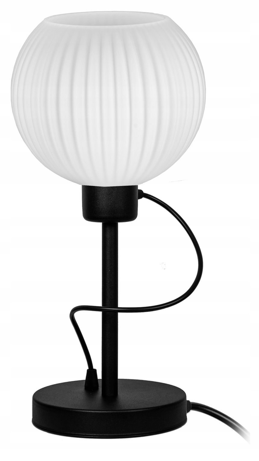  Štýlový nočná/stolová lampa moderné sklo kapucňa plisované grafitová farba led