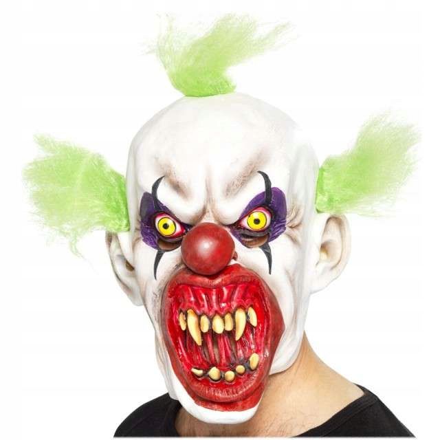  Maska vlkolak szara latex s kožušina horror