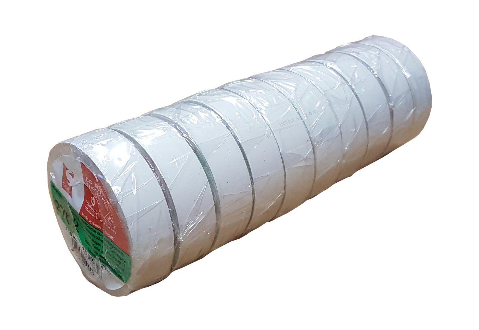  Juosta izoliacija scapa 2702 19mm/25m raudonos spalvos 10rol