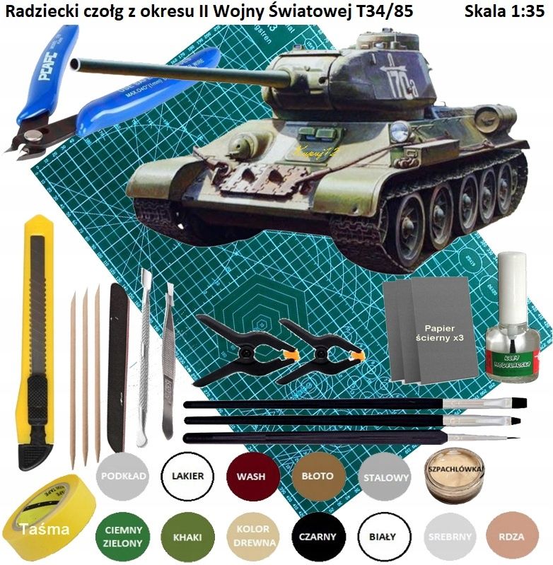  Modelis cisterna pantera tank panther type g + akrila krāsas modeļiem. aksesuāri