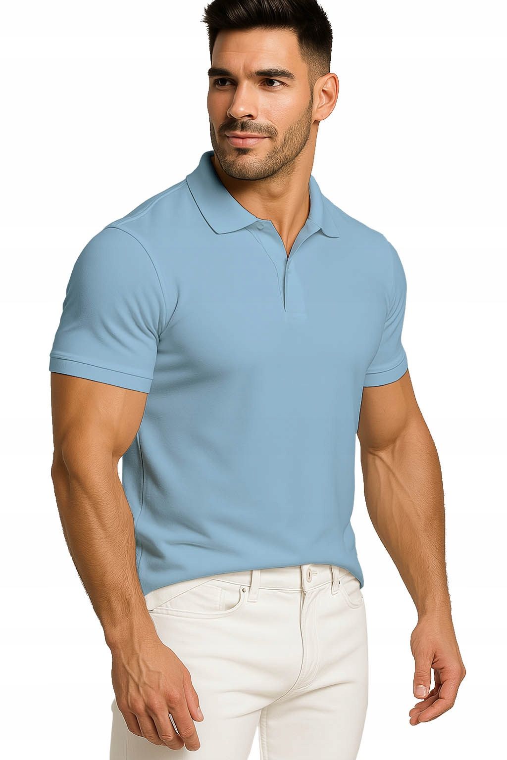  Men&#39;s polo shirts t-shirt elegant reinforcement cotton with collar m