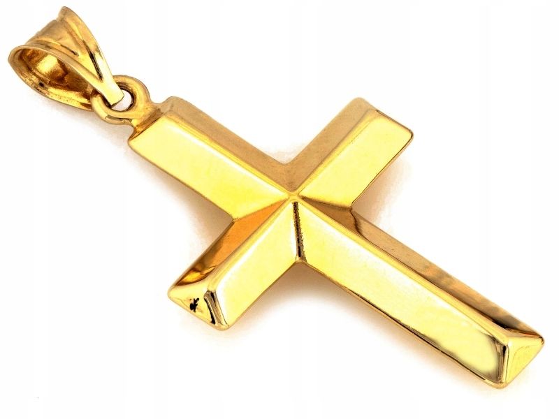  Earring cross 585 with image christ 1.23g religious items for a gift