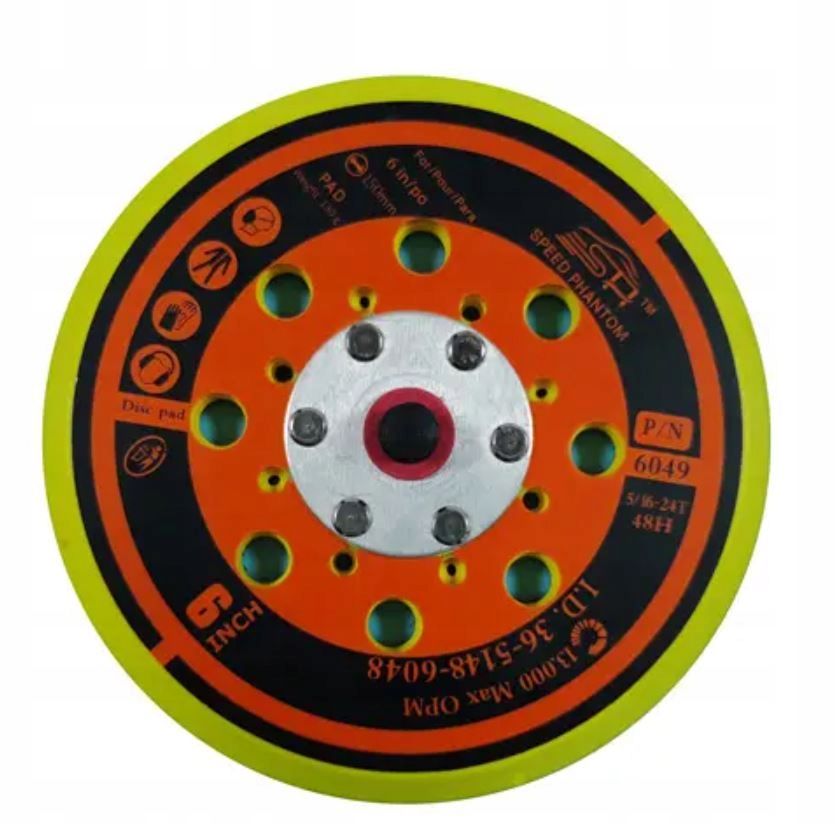  Disk plate for grinders 150mm 40h thread 5/16" mirka deros pros analog