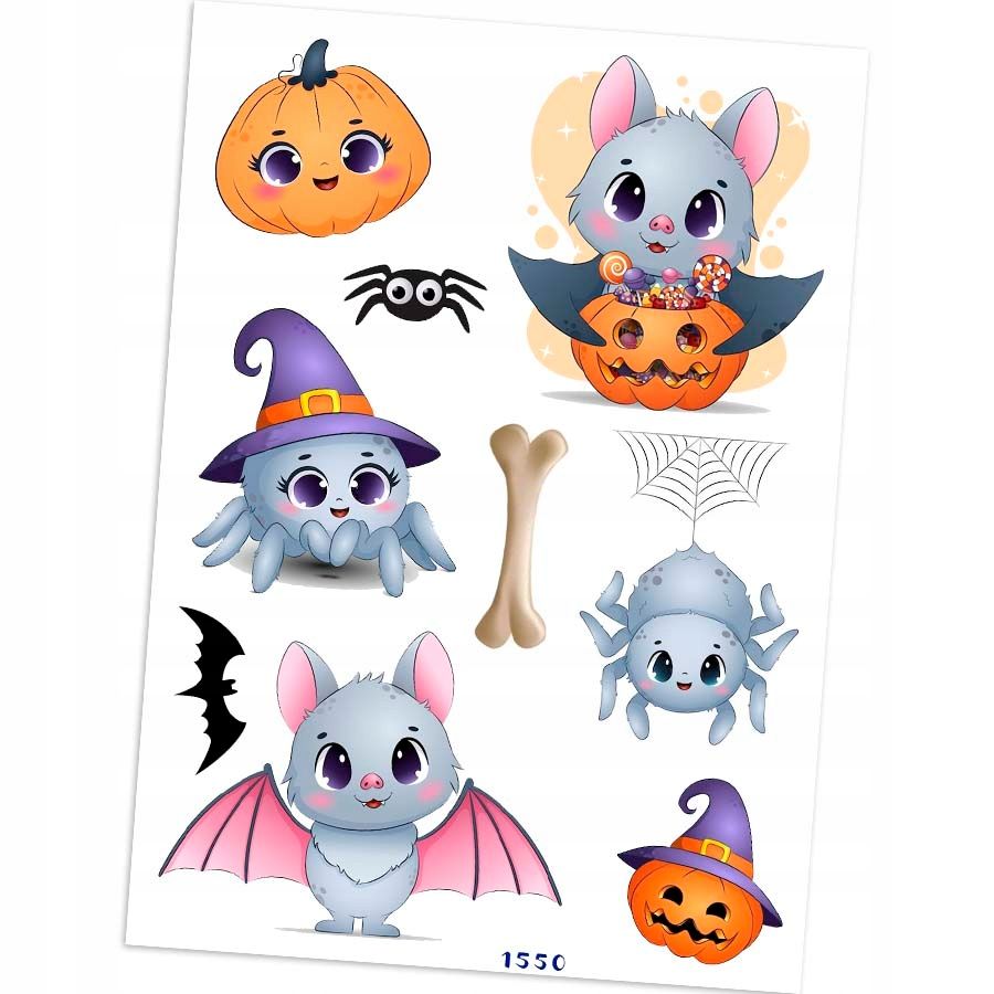  Aufkleber halloween für kinder 7,5x10,5 n203