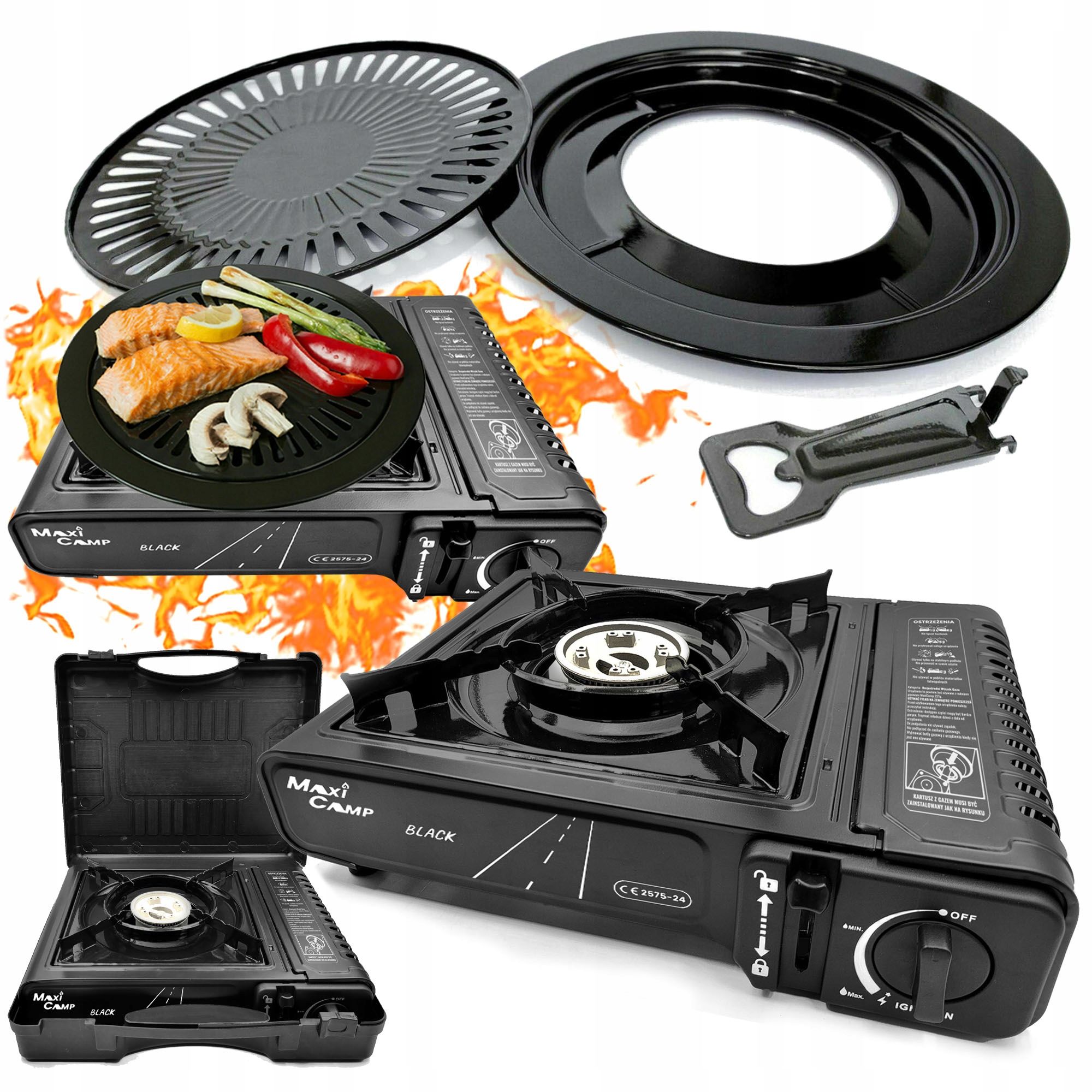  Tourist gas stove grill protection protection maxicamp certificate
