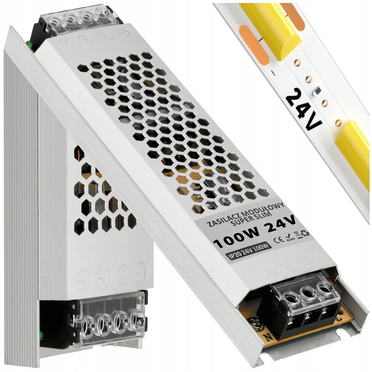  Transformátorové napájanie 60w 12v inštalácia slim led pásy 5a ip20