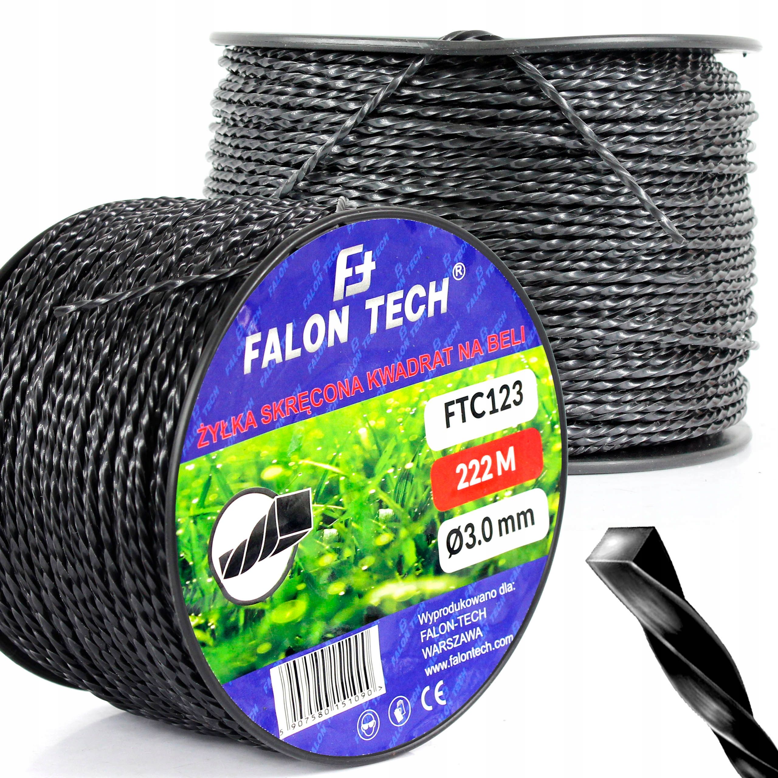  Řezací lano vlnitý pro hlavy sekačky na trávu kosy krychle byliny solidní 2,0mm 114m