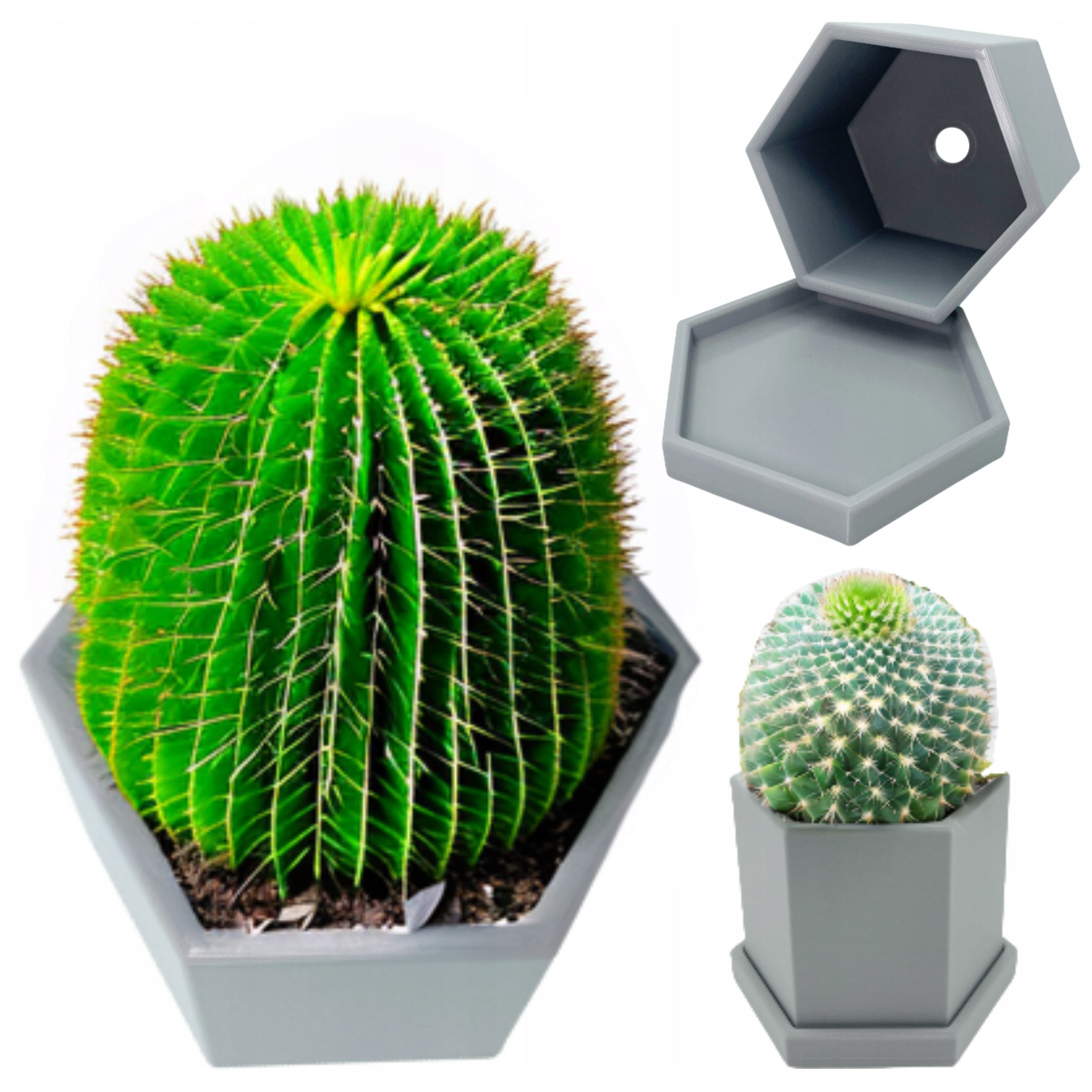  Flowerpot flowerpot soup kitchen for flowers little man creature for the desk white protection