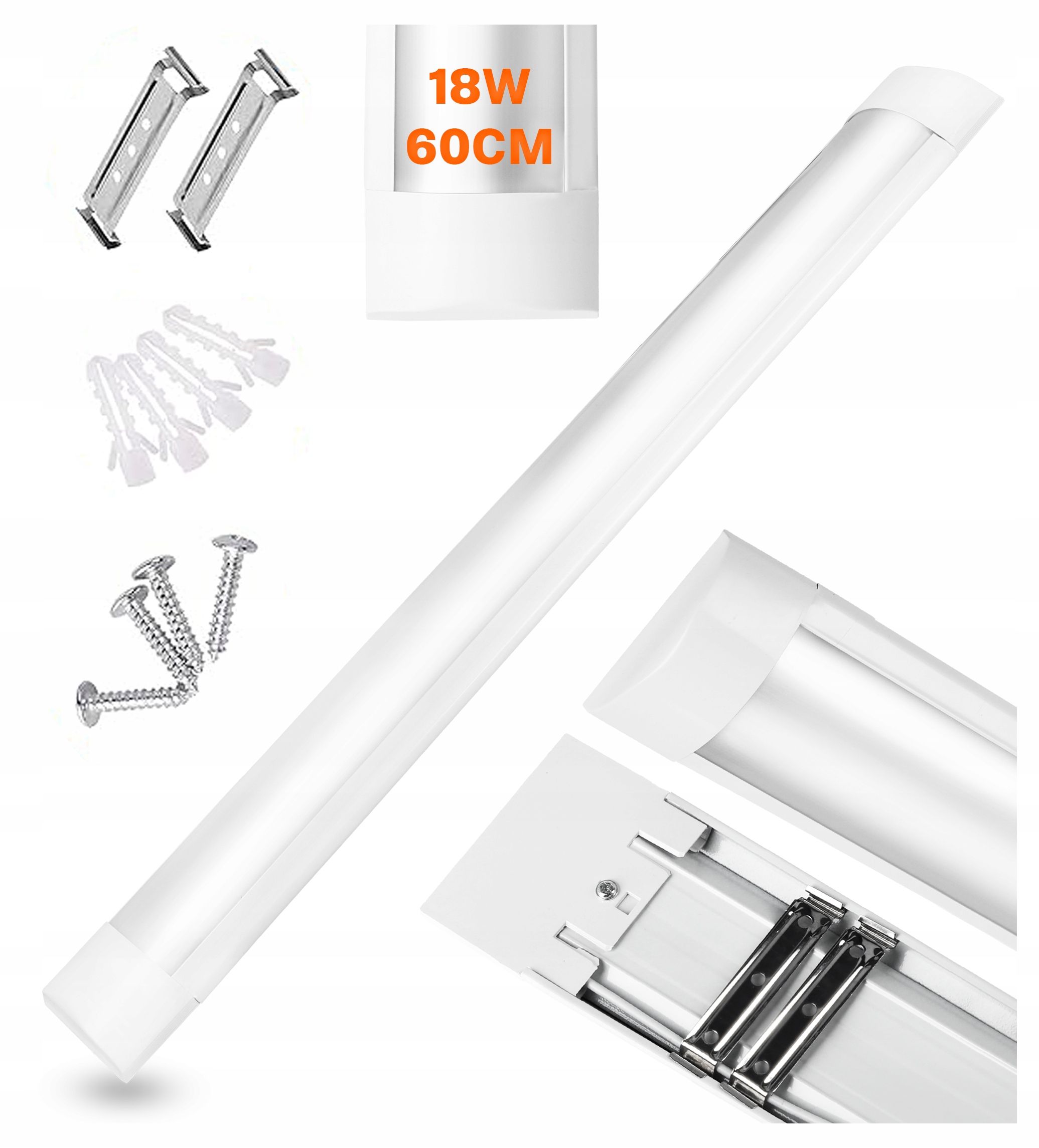  Led lampa 36w 120cm stropné svetlo povrchný pre garáž workshopy 6000k wh