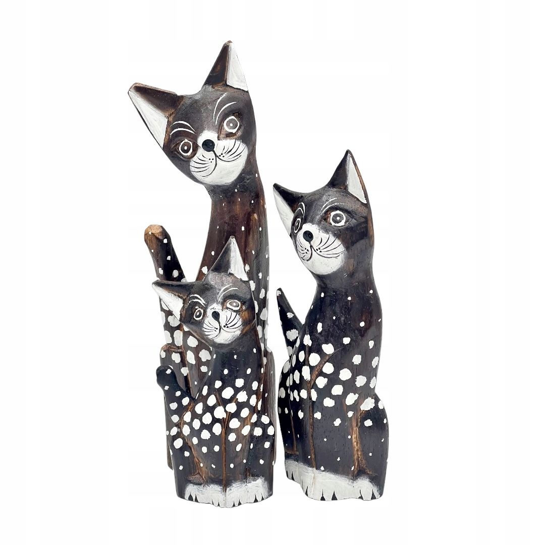 Katze kätzchen holzfigur wunderschön einzigartig dekoration oder geschenk 30cm