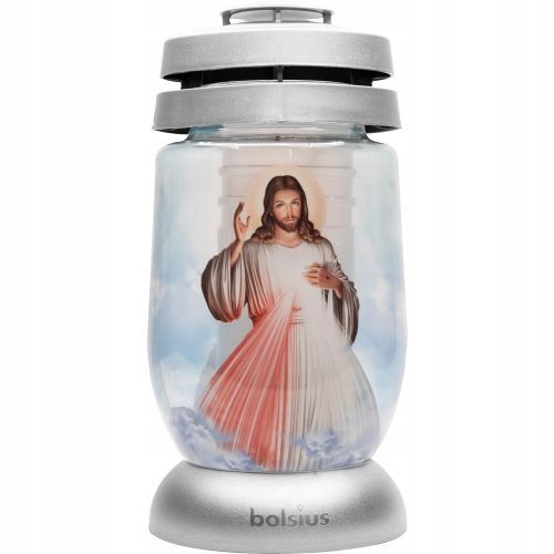  Glass grave candle bolsius all seasons multicolor - 3s maryja