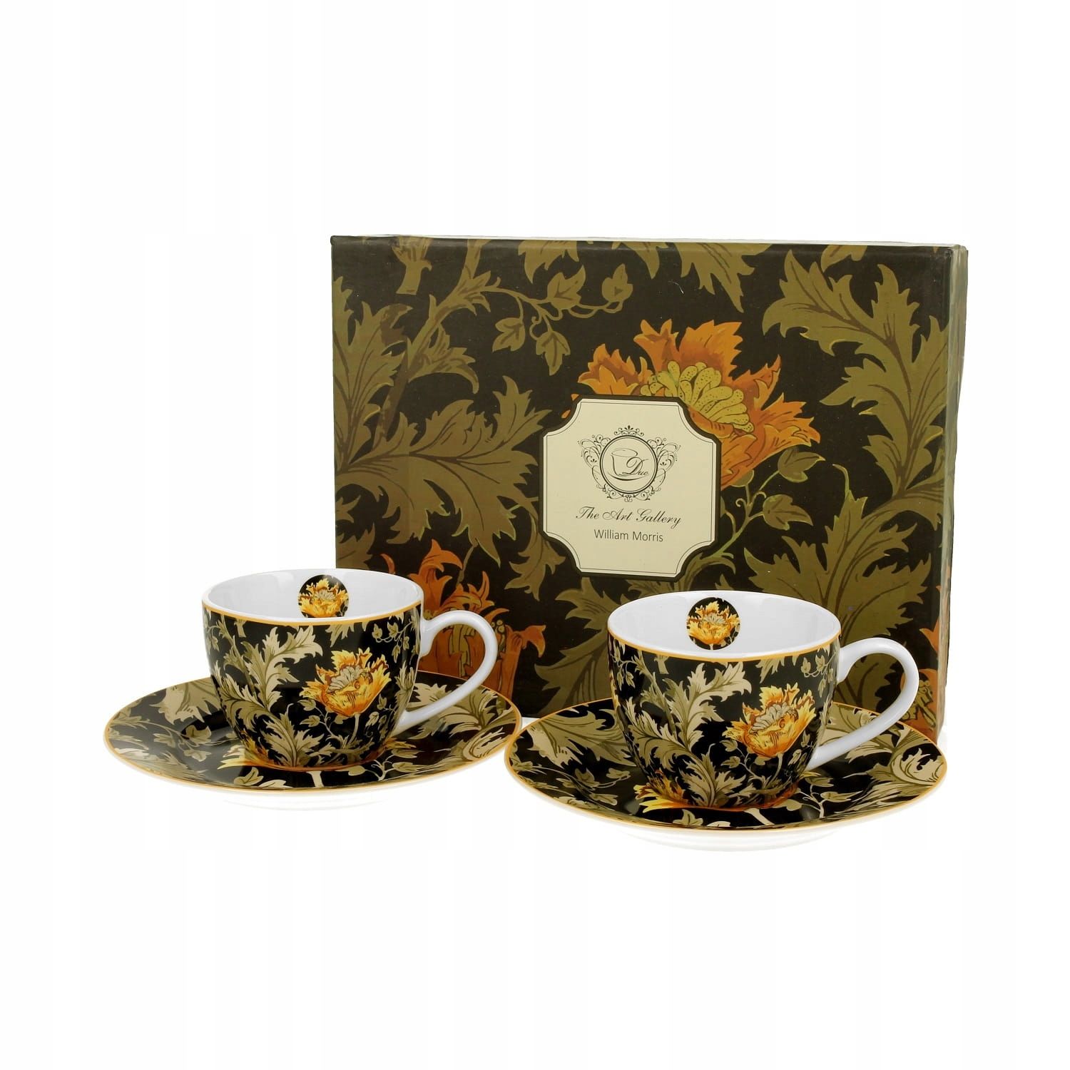  2 cups espresso with saucers safa