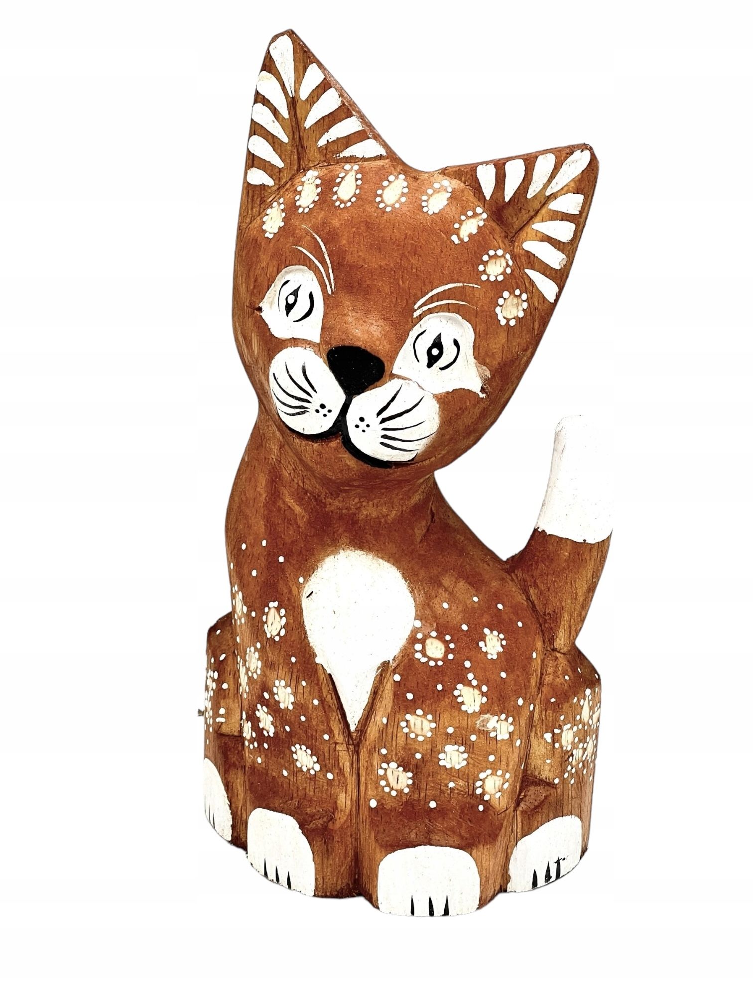  Katze kätzchen holzfigur wunderschön einzigartig dekoration oder geschenk 30cm