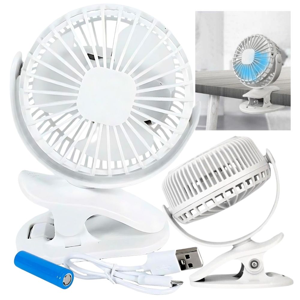  Ventilaator koos klambriga mini tuuleveski usb laetav mobiiltelefon must töölaua