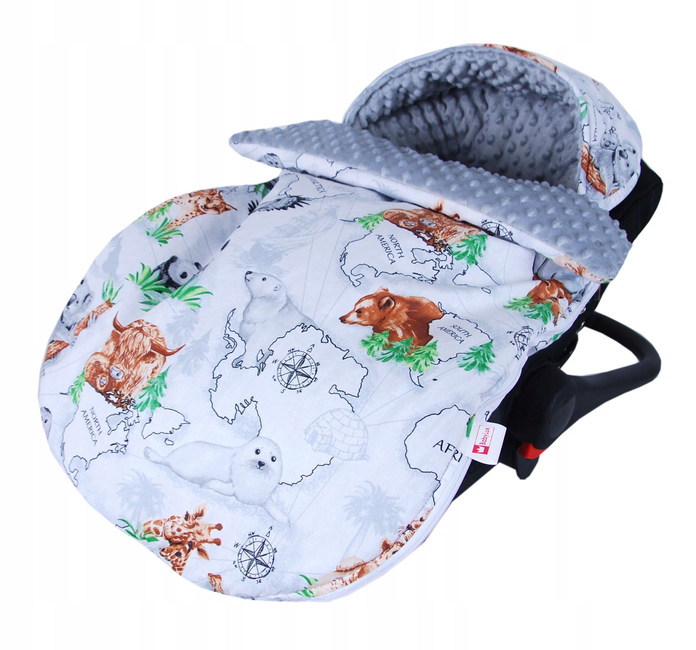  Babylux magamiskott sügis minky puuvill vankrile, turvahällile 90cm nr93