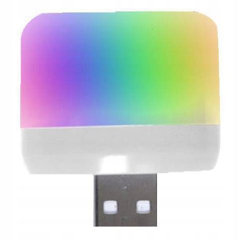  Lemputė led rgb vaivorykštės usb telefonui planšetinio kompiuterio