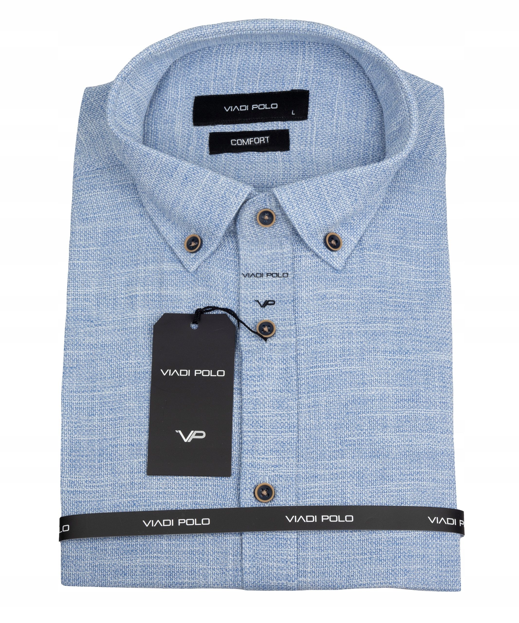  Košeľa modrý golier ako bielizeň bielizeň viadi polo comfort slim l
