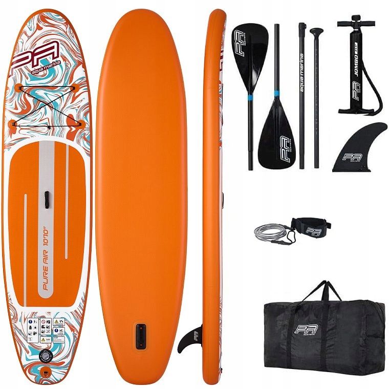  Sup lenta aqua marina grynas air 10'10'' coast orange minicombo ltd 2 in 1 baidarė