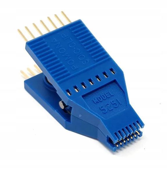  Spaustukas bandymo soic 8-pin r=1,27mm su kabeliu i ad