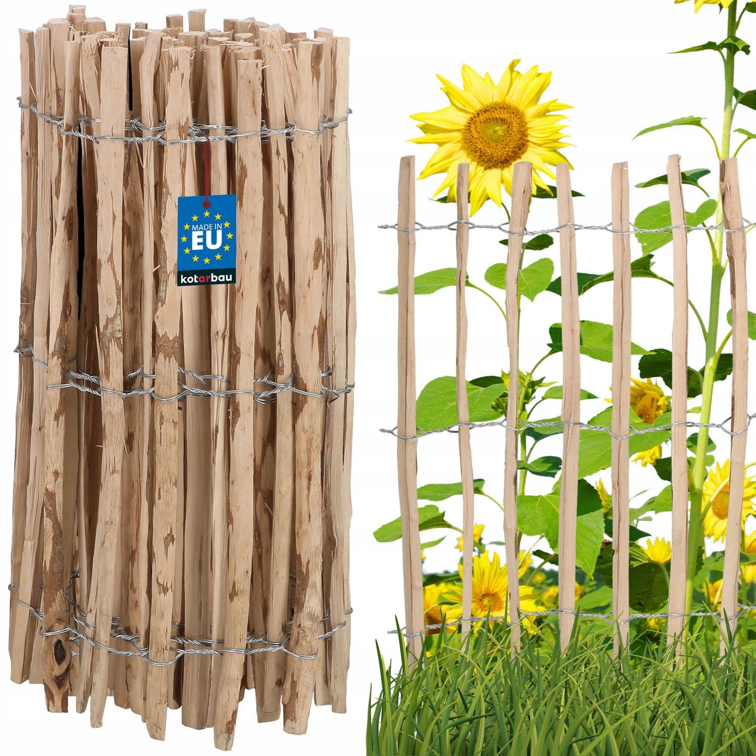  Plot z lieskového dreva 7-8 60x500cm plot obruby palisada záhrada skrútený