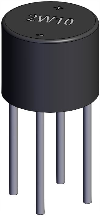  Usmerňovací mostík 2w10 2a 1000v graetz značkový sup