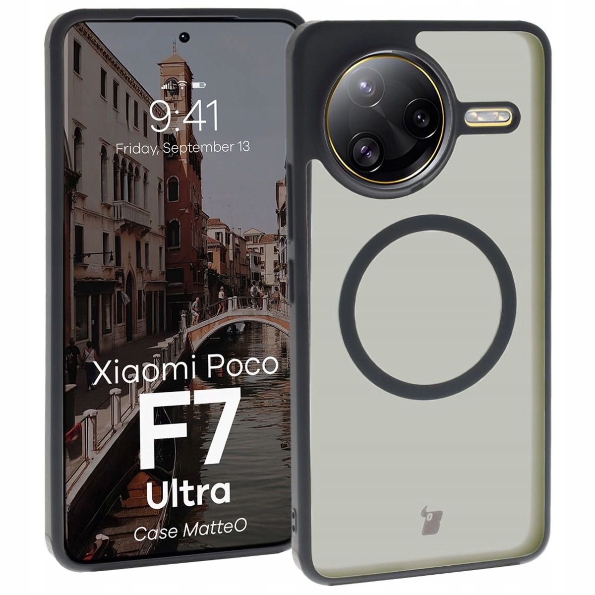  Case + 2x tempered glass bizon - xiaomi poco f7 very glass set