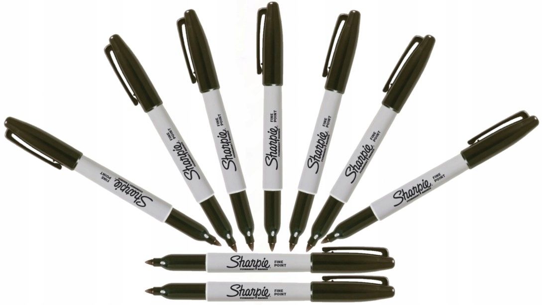  Sharpie permanentmarker schwarz 24 pcs. fein wasserdicht filmmarker in cd