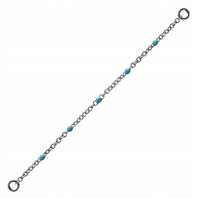  Reťaz - ružové zlato - piercing - 50 mm