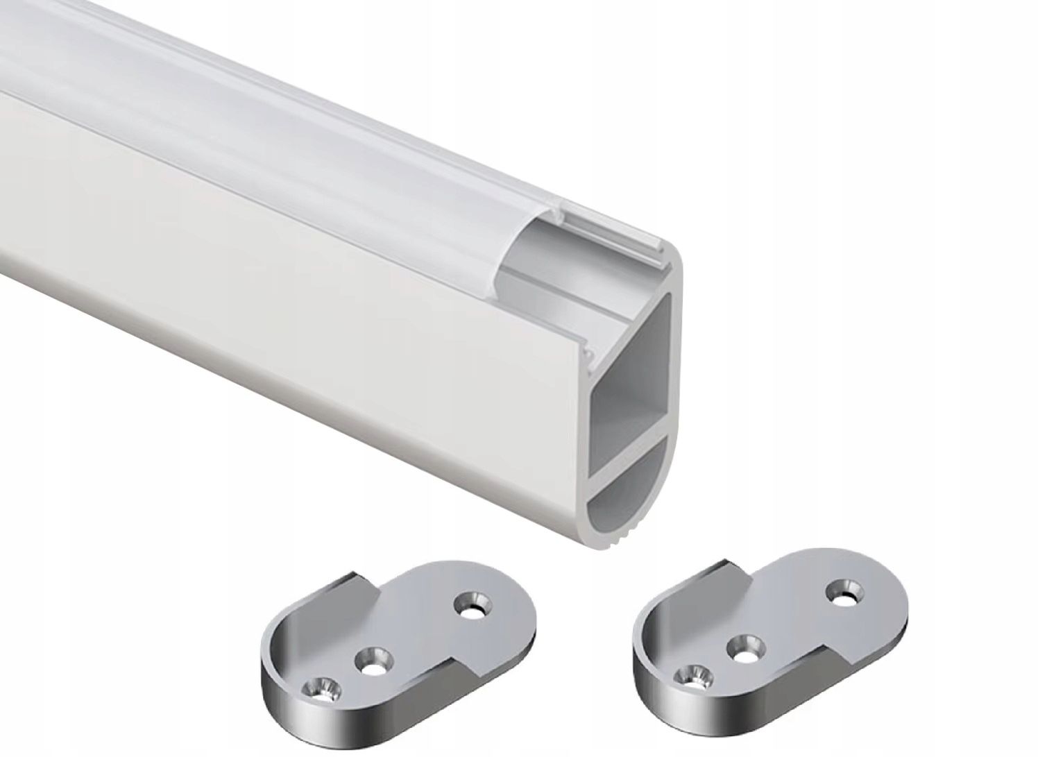  Alumiiniumprofiil led ribad must nurgeline alu 1m + kiire kapuuts