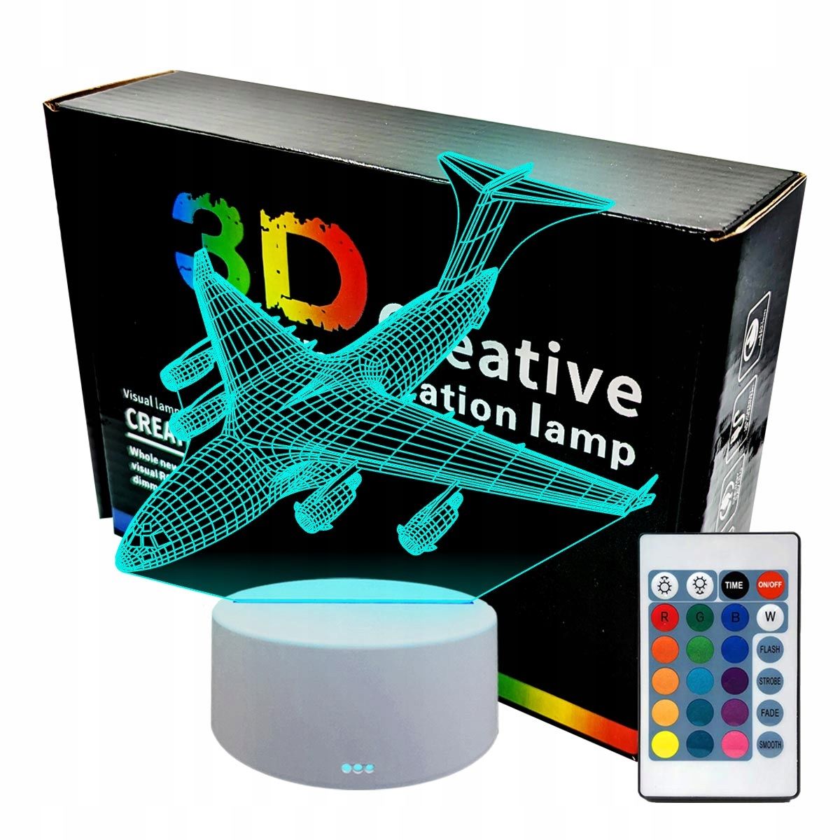  Noční světlo elektrický skútr 3d lampy led