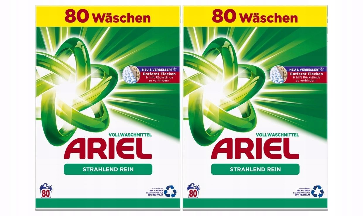  Ariel prací prášok rein univerzálny+ waschen neu&verbessert 2×5,2kg 160p